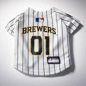 Pets First MLB Milwaukee Brewers Mesh Jersey XS